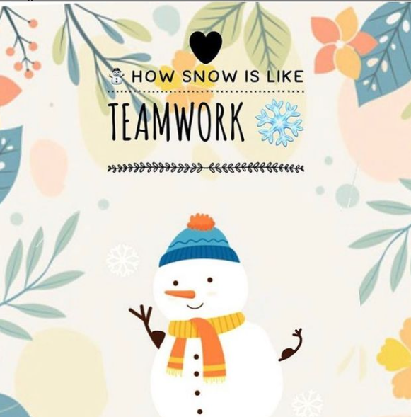 ⛄ How snow reminds me of teamwork ❄️